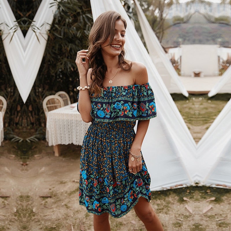 Black Floral Sundress