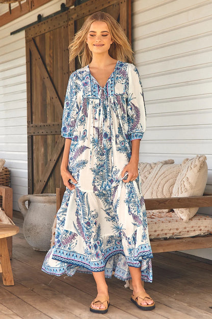 Paris Sea Breeze Maxi Dress