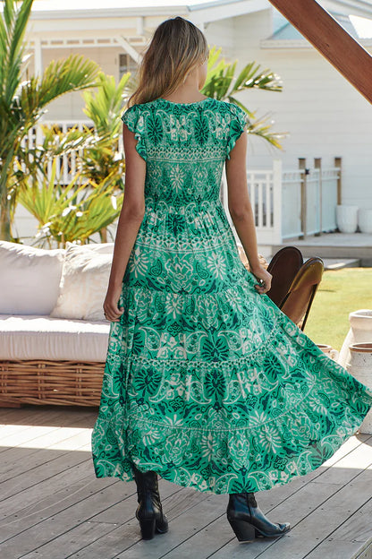 Aztec Fern Maxi Dress