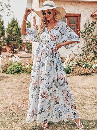 Women’s Summer Loose Kimono Maxi Dress