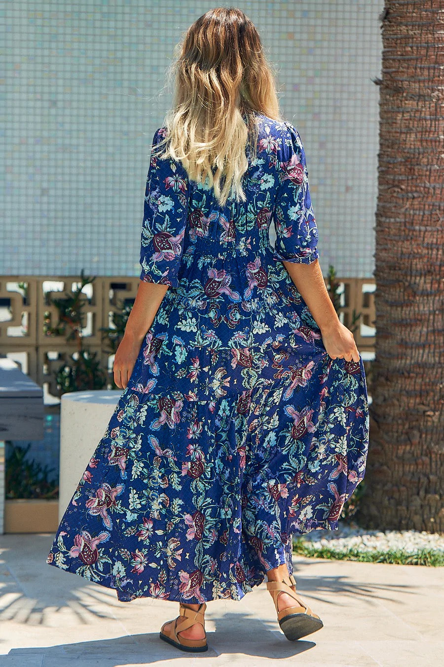 Berry Indigo Maxi Dress