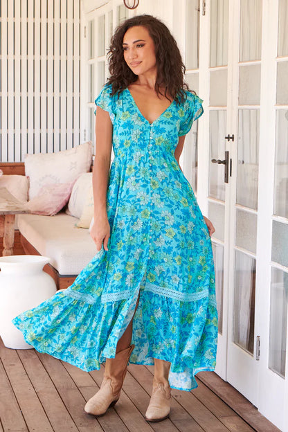 Sea Crystal Maxi Dress